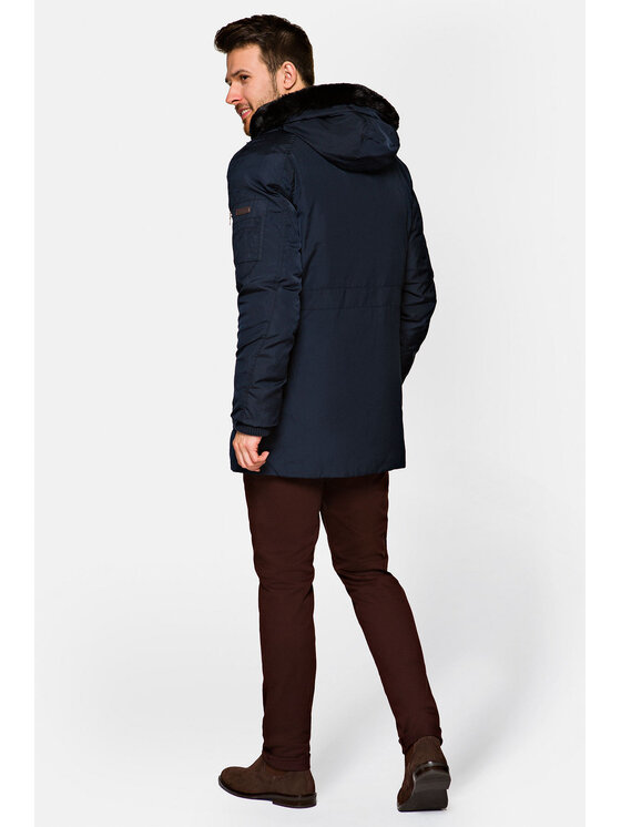 Lancerto Lancerto Parka Sigurd Granatowy Regular Fit