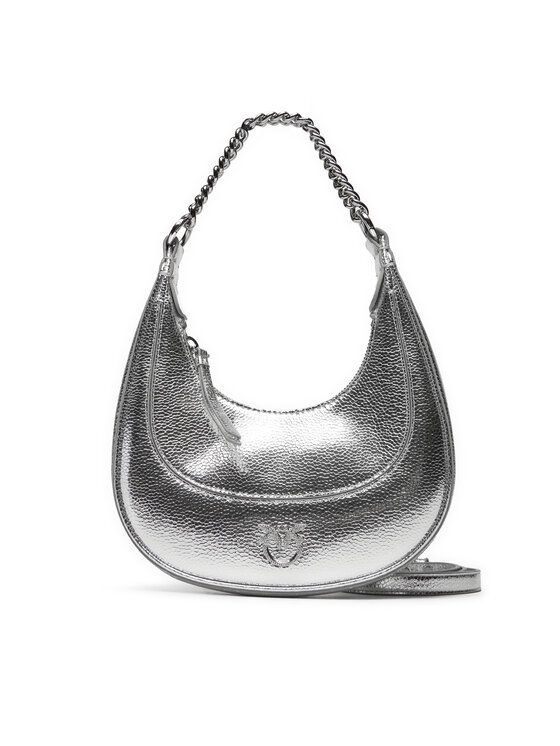 Geantă PINKO Brioche Hobo Mini AI 24-25 PLTT 101433 A204 Argintiu