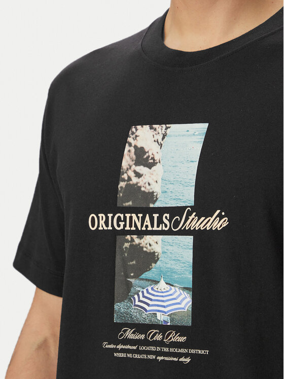 Jack & Jones Jack & Jones T-Shirt Norrebro Photo 12291022 Schwarz Regular Fit