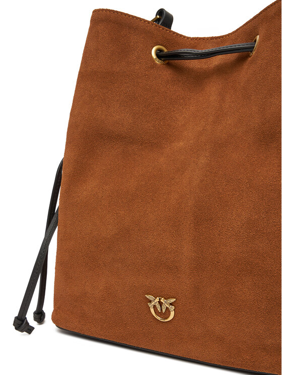 PINKO PINKO Ročna torba Secchiello Classic PE 25 PLTT 104305 A2CC Rjava