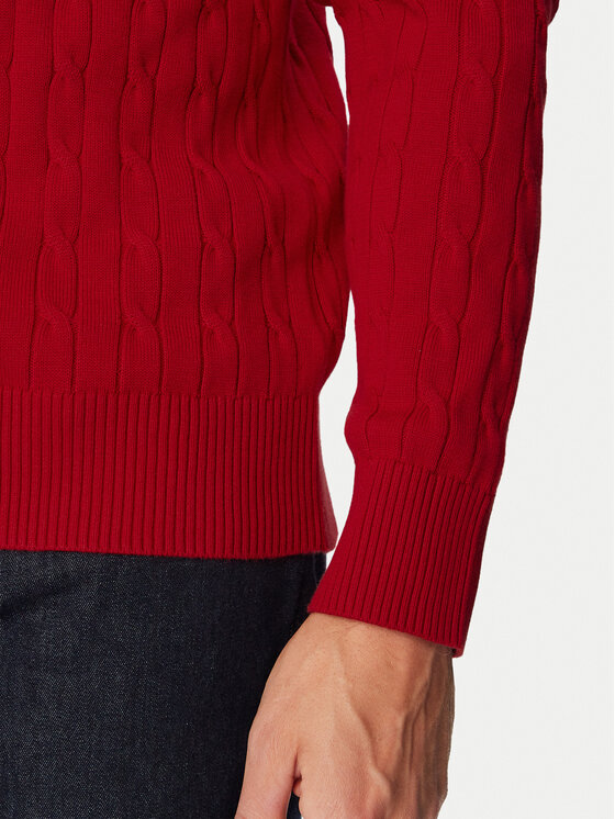 Tommy Hilfiger Tommy Hilfiger Sveter Classic MW0MW33132 Červená Regular Fit