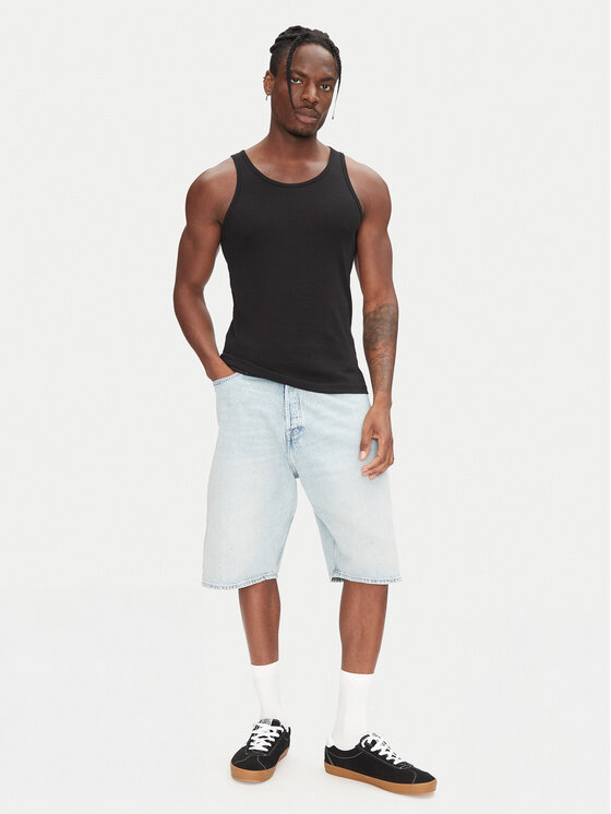 Jack&Jones Jack&Jones Džínsové šortky Ron 12272237 Modrá Baggy Fit