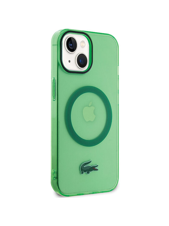 Lacoste Lacoste Etui na telefon iPhone 14 Plus / 15 Plus Zielony