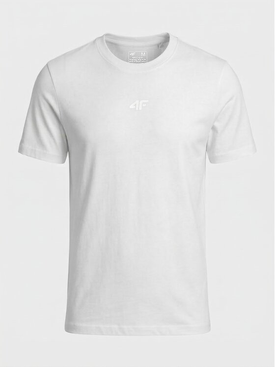 4F 4F T-Shirt Z-TTSHM3947-3-H Biały Regular Fit