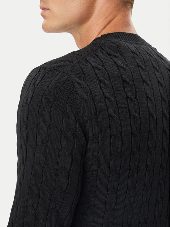 Gant Gant Πουλόβερ 8050601 Μαύρο Regular Fit