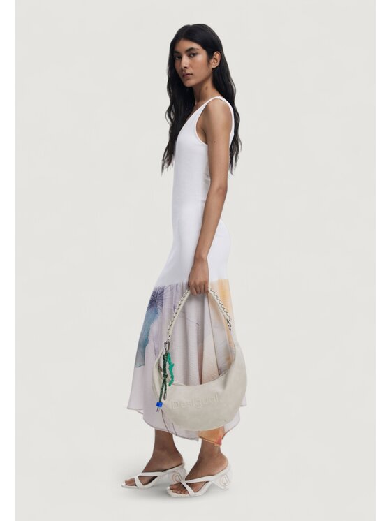 Desigual Desigual Torba BAG HALF LOGO ZANTE PIED Beżowy