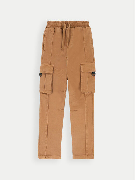 Coccodrillo Bavlnené nohavice ZC4119101FBJ Hnedá Slim Fit