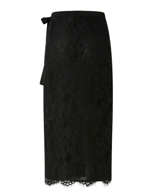 PINKO PINKO Φούστα Galletta gonna pizzo Μαύρο Regular Fit
