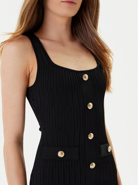 Marciano Guess Marciano Guess Úpletové šaty 5YGK62 5881Z Čierna Classic Fit