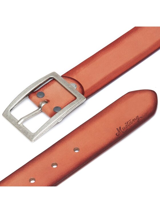 Mustang Mustang Pasek BELT Pomarańczowy