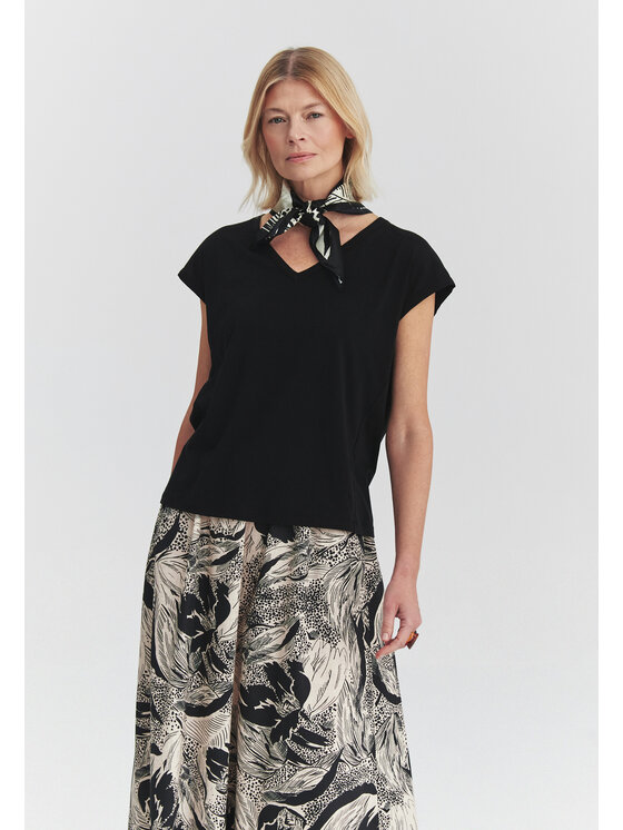 TATUUM TATUUM Halenka FRAMA Černá Loose Fit