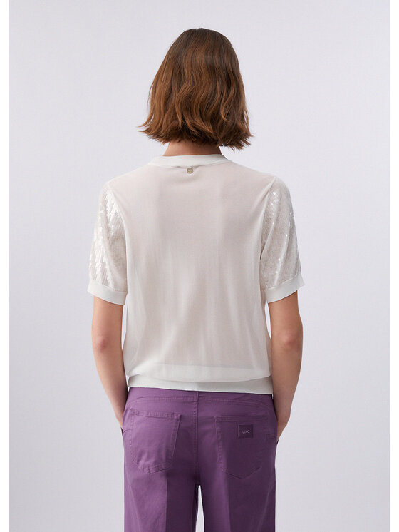 Liu Jo Liu Jo Sweter WA6216MA68RP9691 Fioletowy Regular Fit