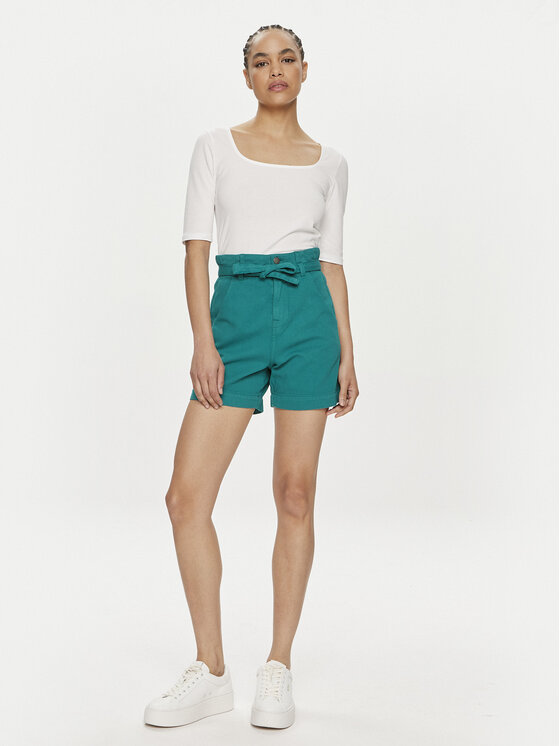 United Colors Of Benetton United Colors Of Benetton Шорти з тканини 4DUKD9019 Зелений Regular Fit