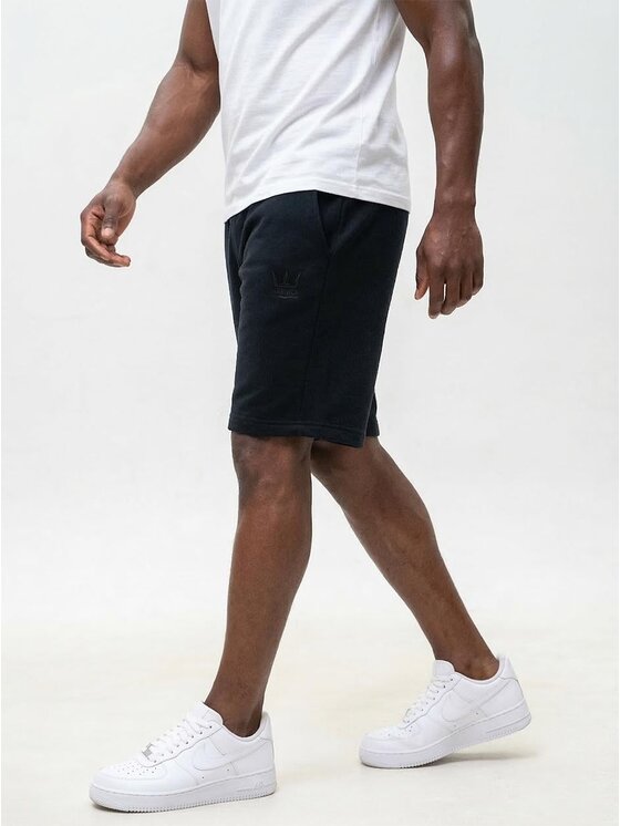 Jigga Wear Jigga Wear Szorty materiałowe Klasyczne dresowe 131100 Czarny Regular Fit