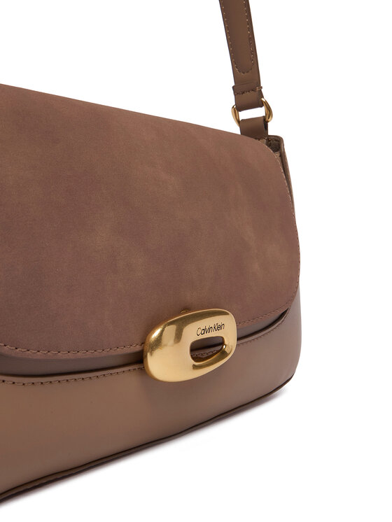 Calvin Klein Calvin Klein Τσάντα Hardware Brushed Shoulder Bag LV04F3337G Μπεζ