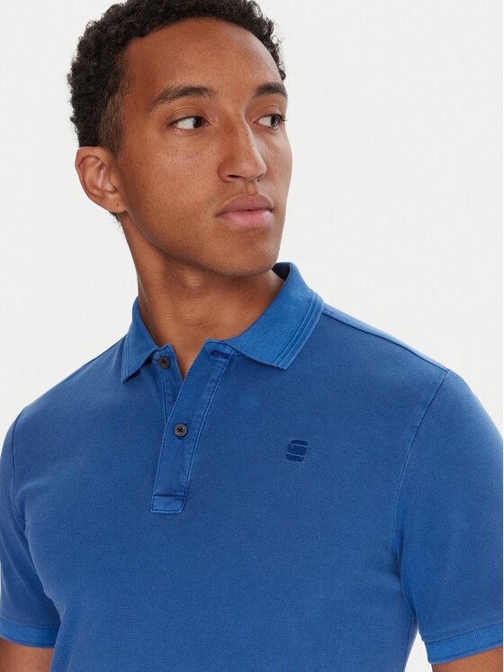 G-Star Raw G-Star Raw Tricou polo Dunda D11595-D756 Albastru Slim Fit
