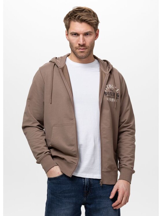 PITBULL PITBULL Bluza BLOODLINE Brązowy Regular Fit