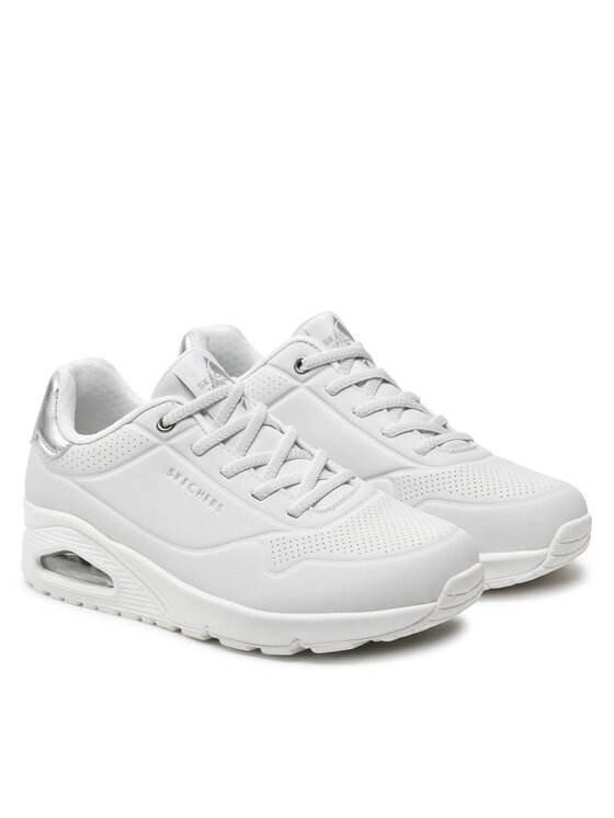 Skechers Skechers Sneakersy Uno Shimmer Away 155196/WSL Biały