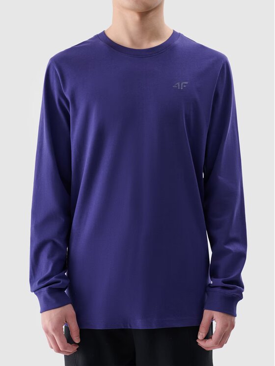 4F 4F Longsleeve 4FWMM00TLONM432-31S Niebieski Regular Fit