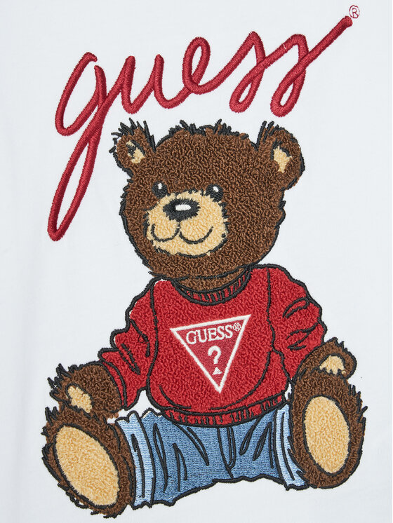 Guess Guess Bluzka L5RI32 K8HM4 Biały Regular Fit