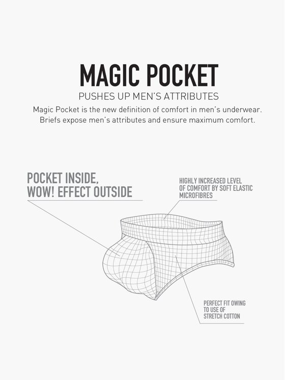 Atlantic Atlantic Slipy magic pocket push-up Biały
