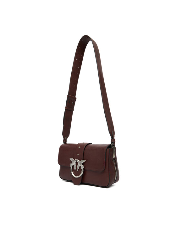 PINKO PINKO Torbica Love One Slouchy Zip Mini AI 25-26 PLTT 105345 A2JG Smeđa