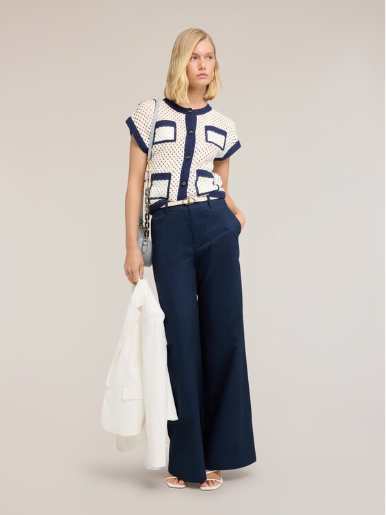 Motivi Motivi Maglione M237W003947N0S1 Bianco Boxy Fit