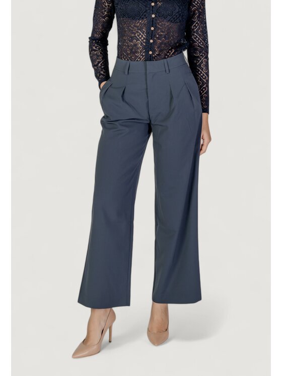 Calvin Klein Jeans Calvin Klein Jeans Παντελόνι Palazzo TAILORED WIDE LEG Γκρι Tailored Fit