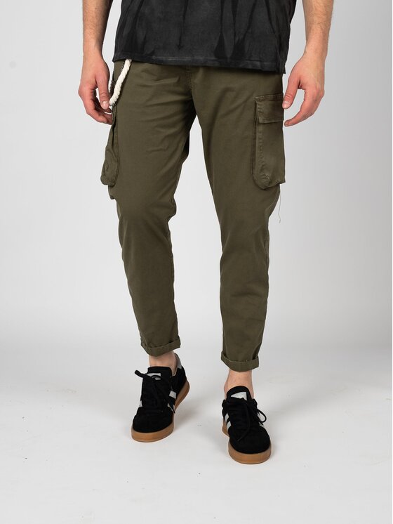 Xagon Xagon Spodnie materiałowe P25032CR4057 Zielony Slim Fit