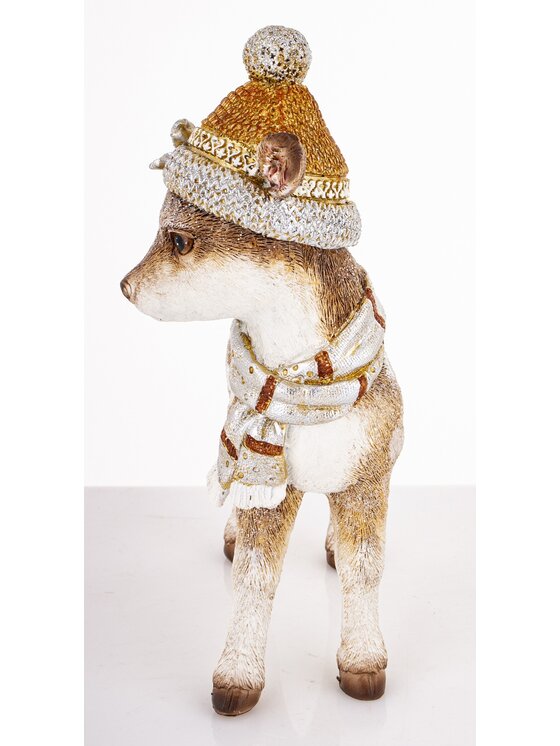 MIAhome MIAhome Figurka jelonek 29x16x8,5 cm CERBIATTO stojący Brązowy