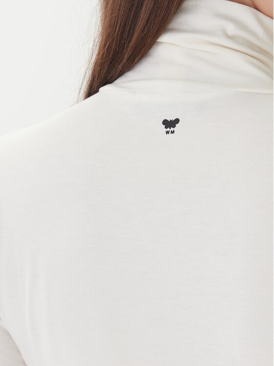Weekend Max Mara Weekend Max Mara Bluză cu gât Multif 2525946022 Écru Slim Fit