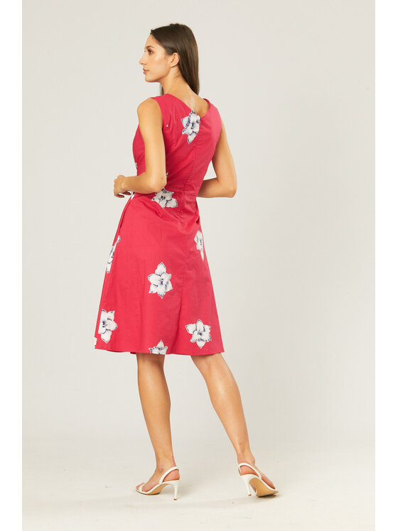 QUIOSQUE QUIOSQUE Každodenné šaty PAINT DRESS Ružová Regular Fit
