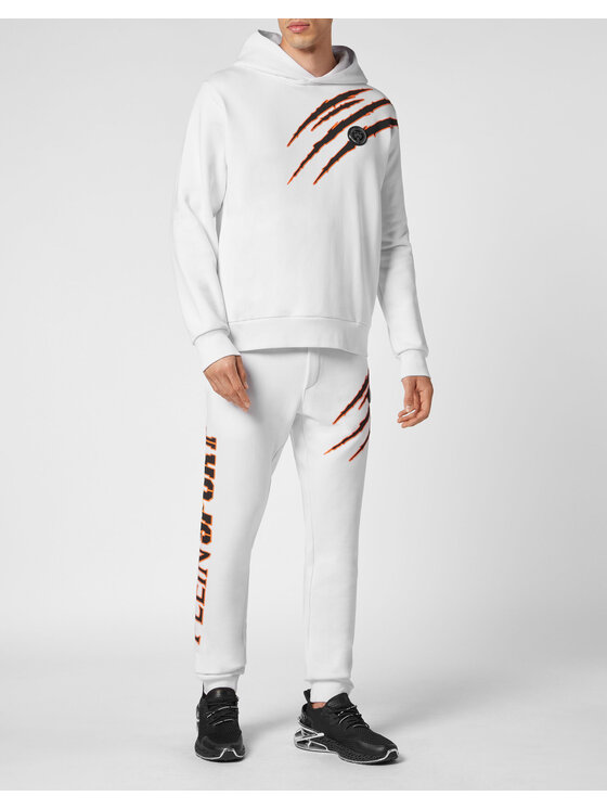 Plein Sport Plein Sport Mikina 507 Biela Regular Fit