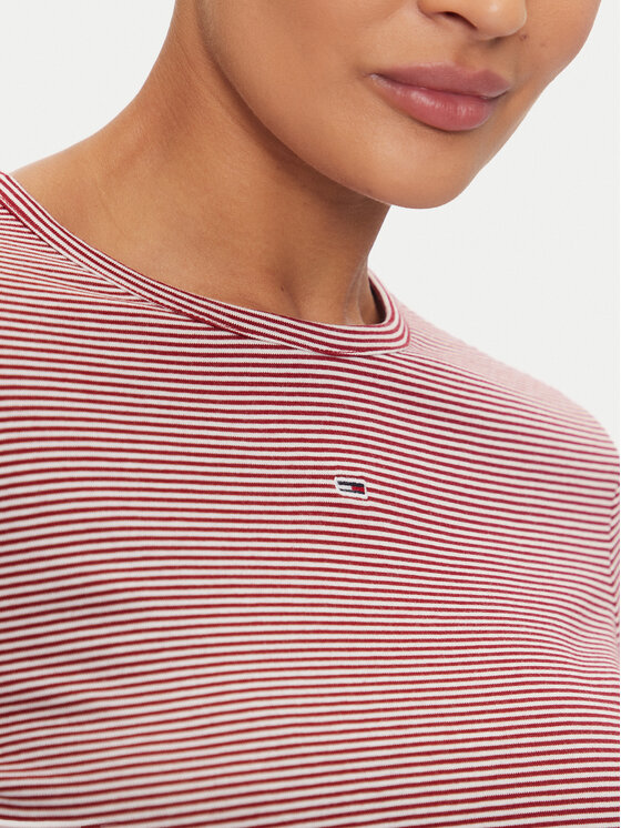 Tommy Jeans Tommy Jeans Majica Essential DW0DW19043 Crvena Slim Fit