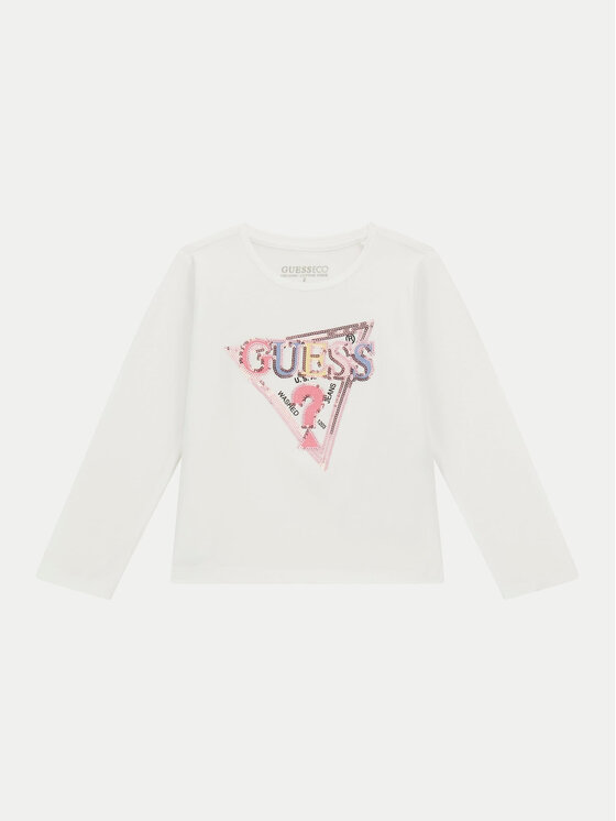 Guess Blūze K4YI11 K6YW4 Balts Regular Fit