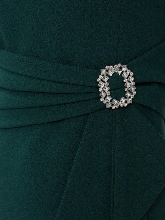 Rinascimento Rinascimento Kokteilinė suknelė CFC0116131003 Žalia Slim Fit