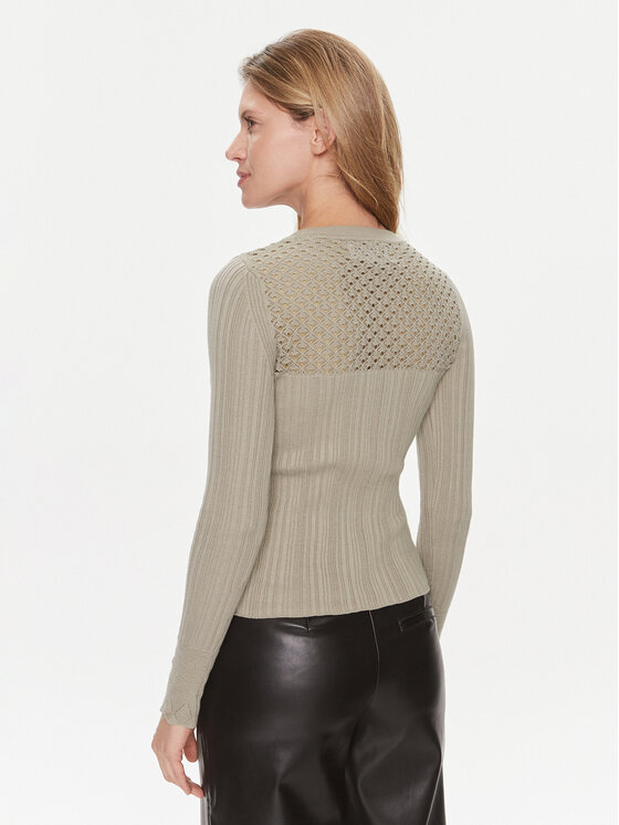 Guess Guess Megztinis Marie Rn Lt W4RR23 Z3C71 Smėlio Slim Fit
