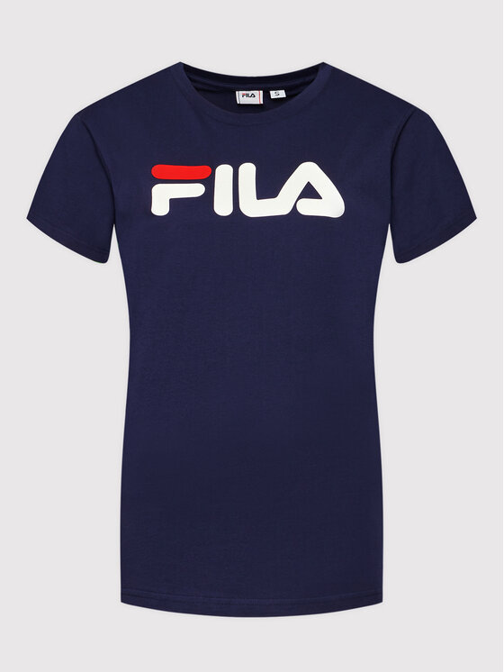 Fila Fila Majica Unisex Bellano FAU0067 Mornarsko modra Regular Fit