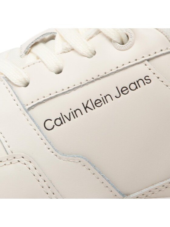 Calvin Klein Jeans Calvin Klein Jeans Snīkeri Basket Cupsole Lacup Low YM0YM00497 Bēšs
