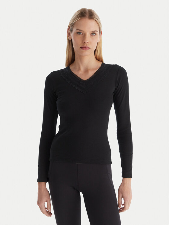 Ysabel Mora Ysabel Mora Termoprádlo vrchní části 70009 Černá Slim Fit