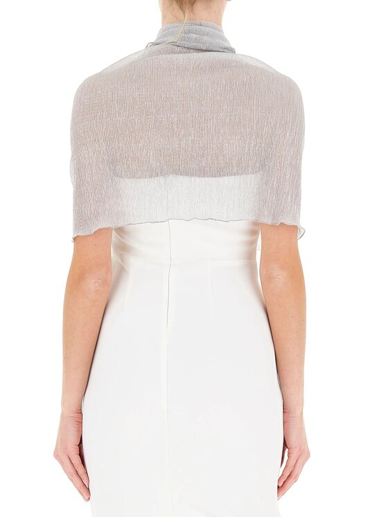 Rinascimento Rinascimento Μαντήλι Stola donna con nodo Ασημί