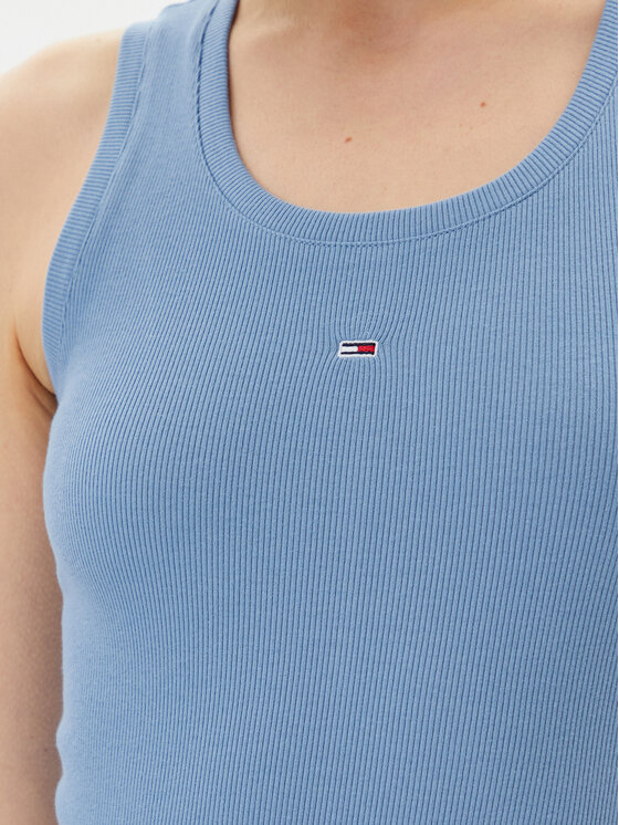 Tommy Jeans Tommy Jeans Každodenní šaty Essential DW0DW20674 Modrá Slim Fit