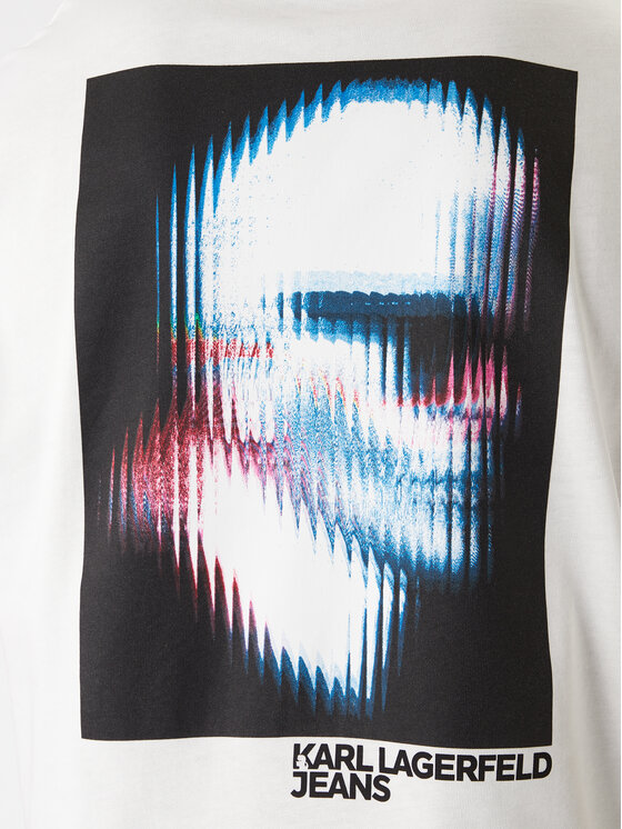 Karl Lagerfeld Jeans Karl Lagerfeld Jeans T-shirt B1M17069 Bijela Regular Fit