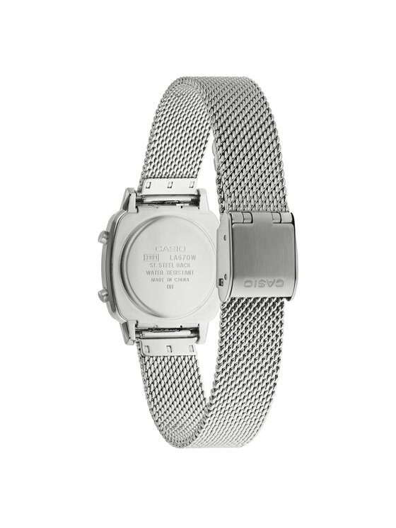 Casio Casio Zegarek Vintage LA670WEM-7EF Srebrny