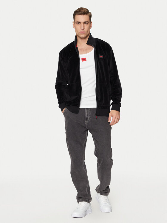 HUGO Hugo Bluză 50524804 Negru Regular Fit