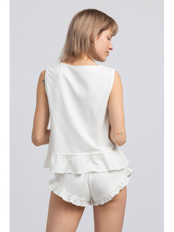 LaLupa LaLupa Koszula nocna LA052 Biały Comfortable Fit