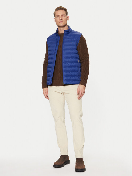Tommy Hilfiger Tommy Hilfiger Weste MW0MW37677 Blau Regular Fit