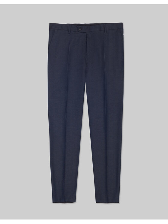 Borgio Borgio Spodnie garniturowe zogno Granatowy Slim Fit