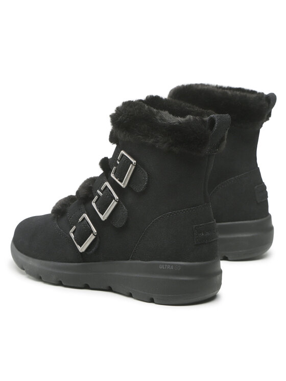 Skechers Skechers Botki Buckle Up 144154/BBK Czarny