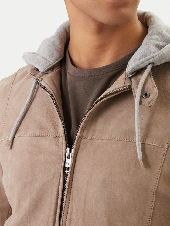 Milestone Milestone Lederjacke Rivoli 612205 60785 Beige Regular Fit